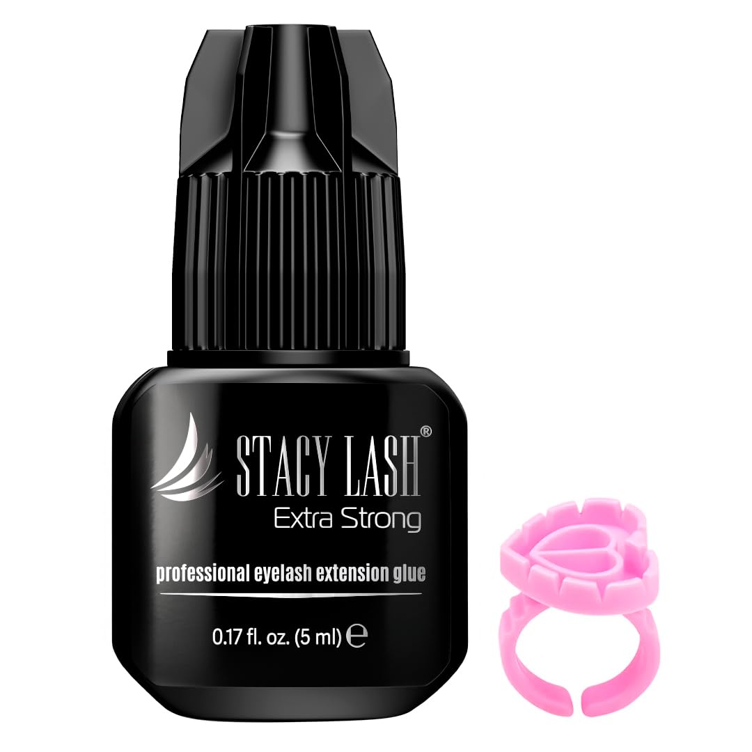Colle STACY LASH Extra Forte pour cils, adhérence puissante adaptée aux pros.