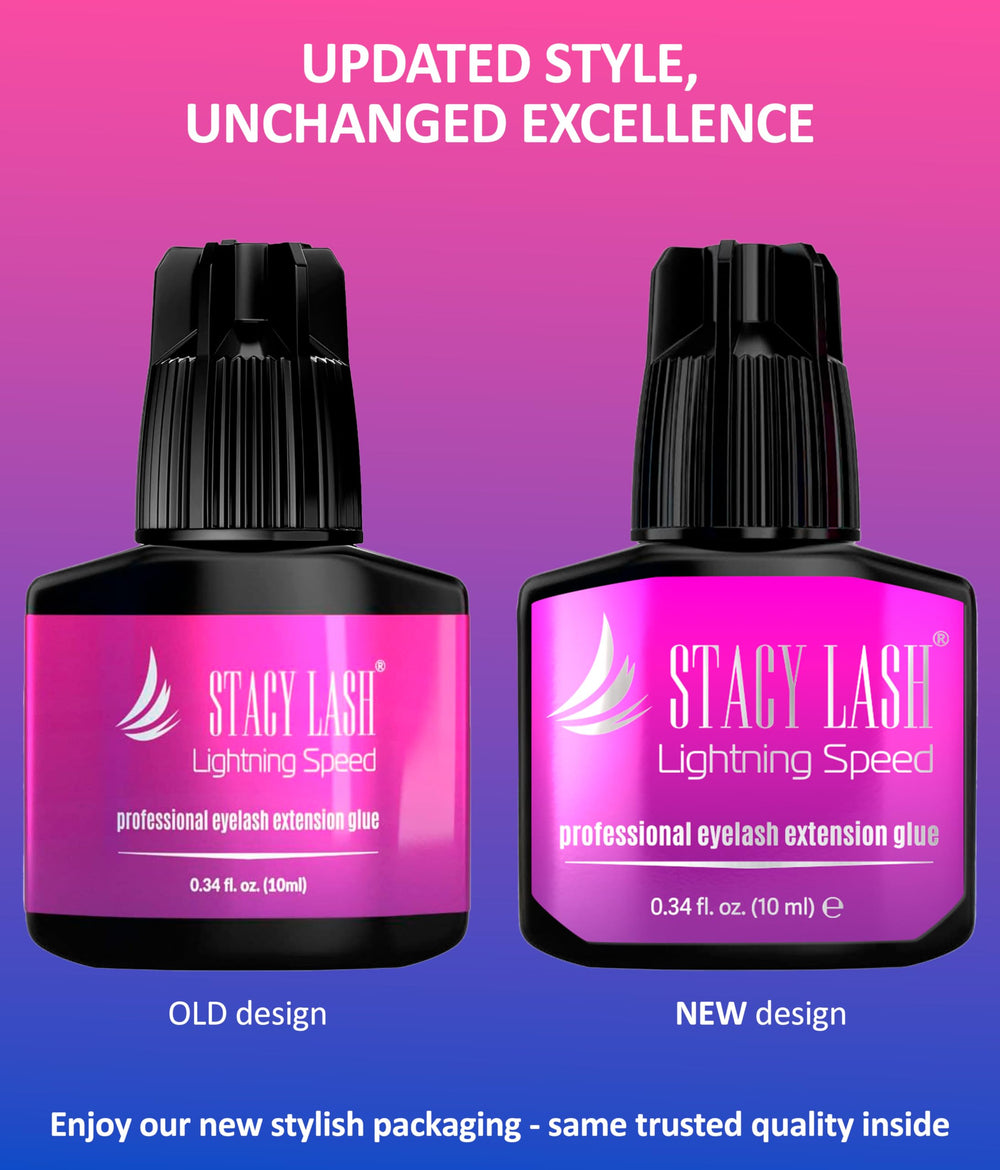 STACY LASH Lightning Speed: colle sans latex réduisant les irritations potentielles.