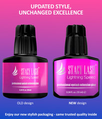 STACY LASH Lightning Speed: colle sans latex réduisant les irritations potentielles.