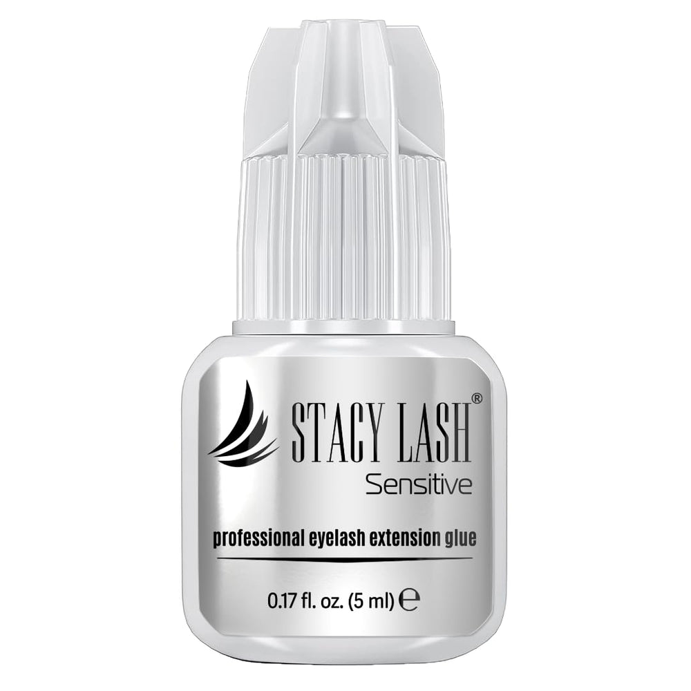 Colle STACY LASH Sensitive noir pour extensions cils, tenue fiable.