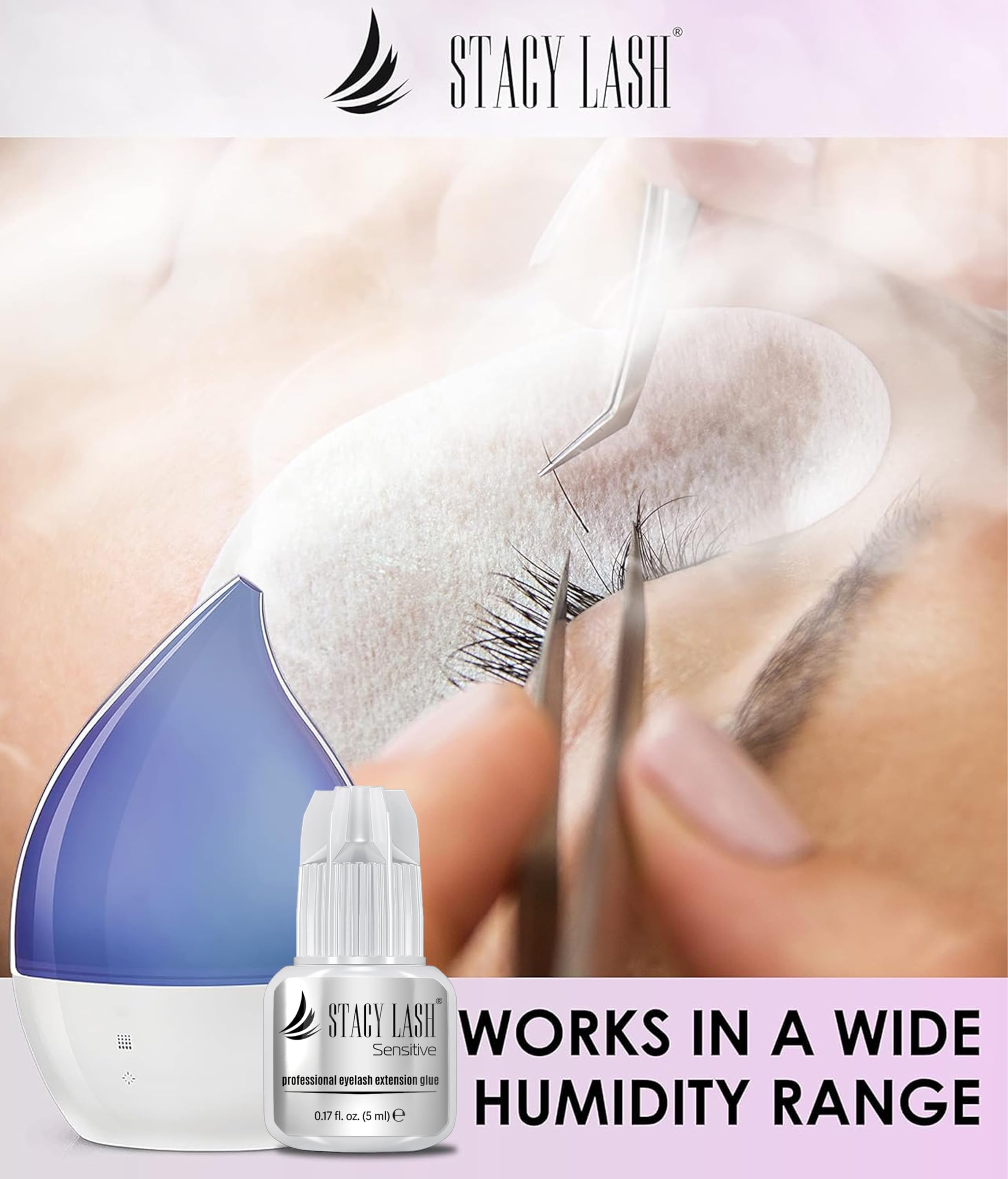 Emballage hermétique STACY LASH, fraîcheur et adhérence optimales.