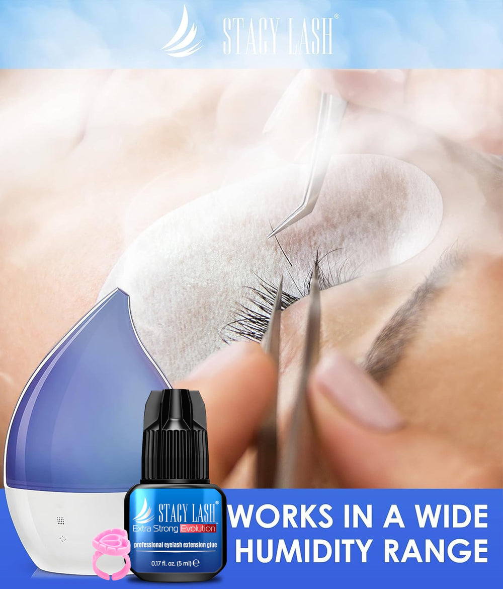 STACY LASH Evolution – Pose précise grâce à l’adhésif noir.