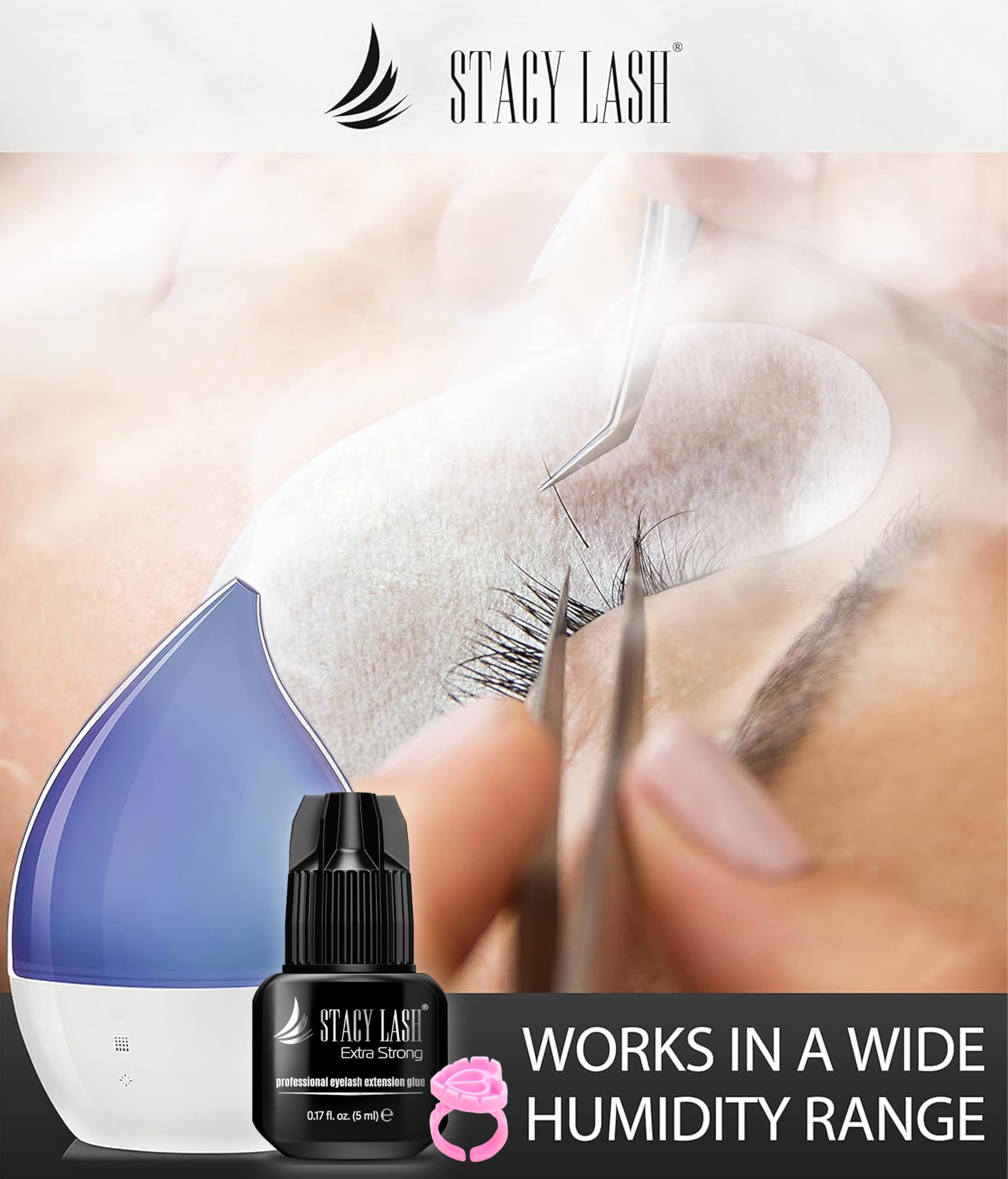 Guide d'humidité RH 50-70% pour STACY LASH, résultat optimisé.