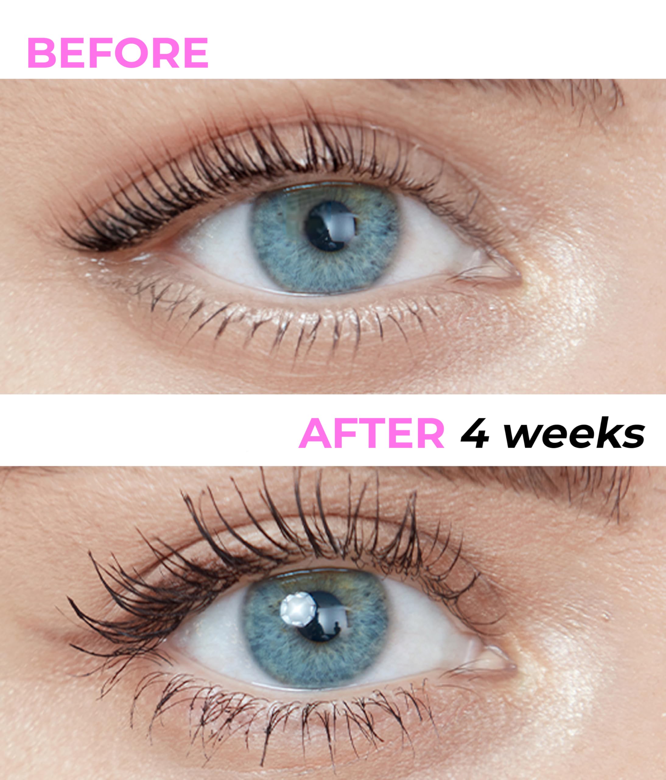 Stacy Lash sérum cils: biotine et peptides soutiennent potentiellement la densité.