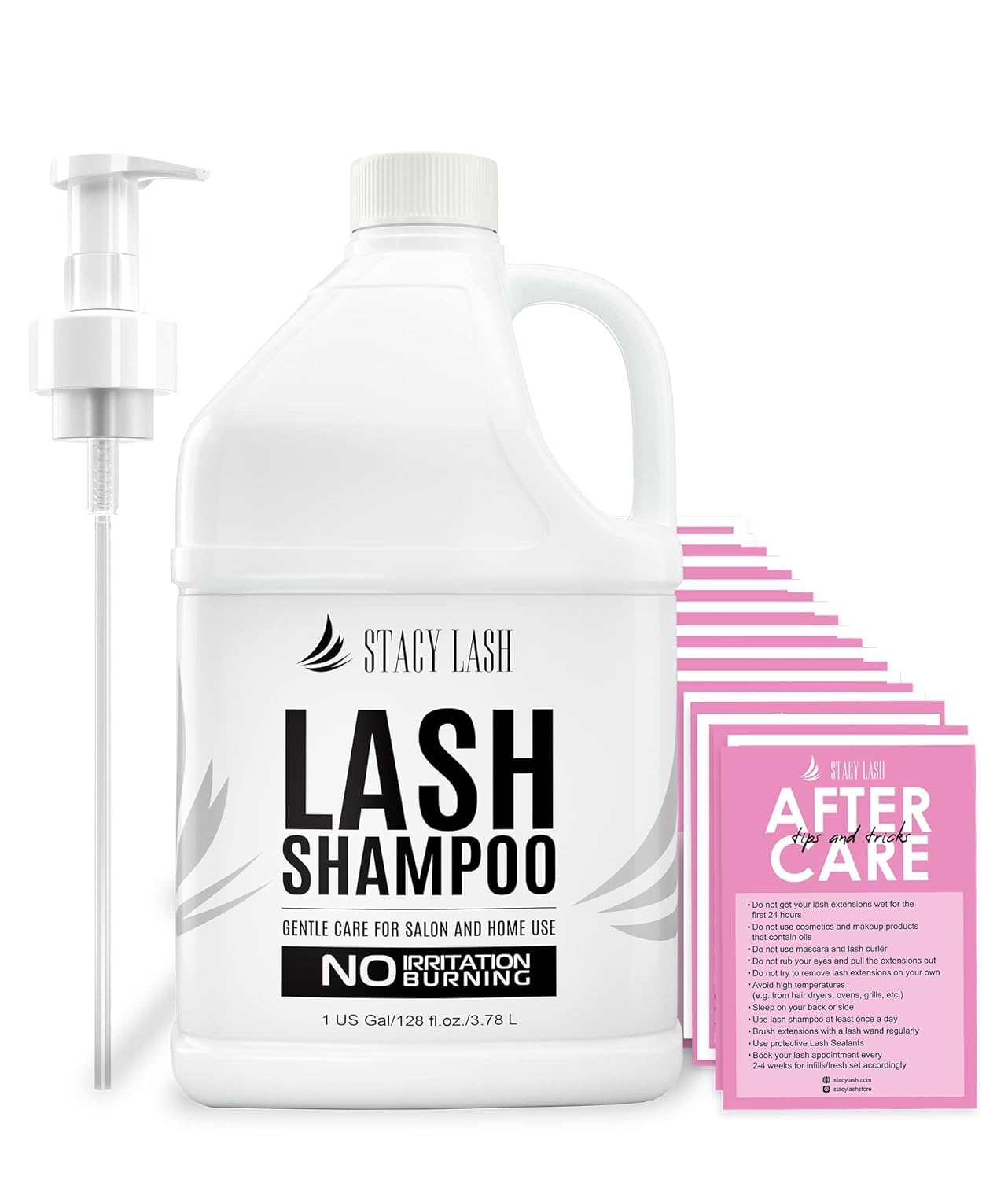 STACY LASH Shampooing cils: bouteille-pompe-mousse pratique pour salon