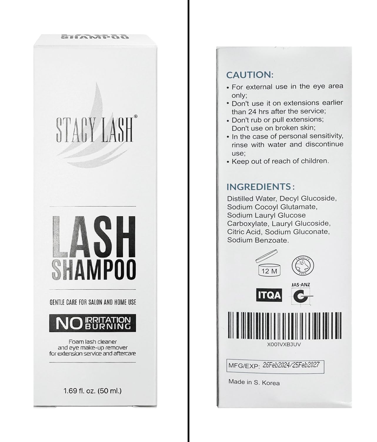 STACY LASH – Usage quotidien à domicile pour des cils propres.