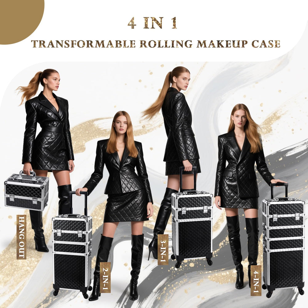 Stagiant grand espace pour outils coiffure et ongles lors de tournées.