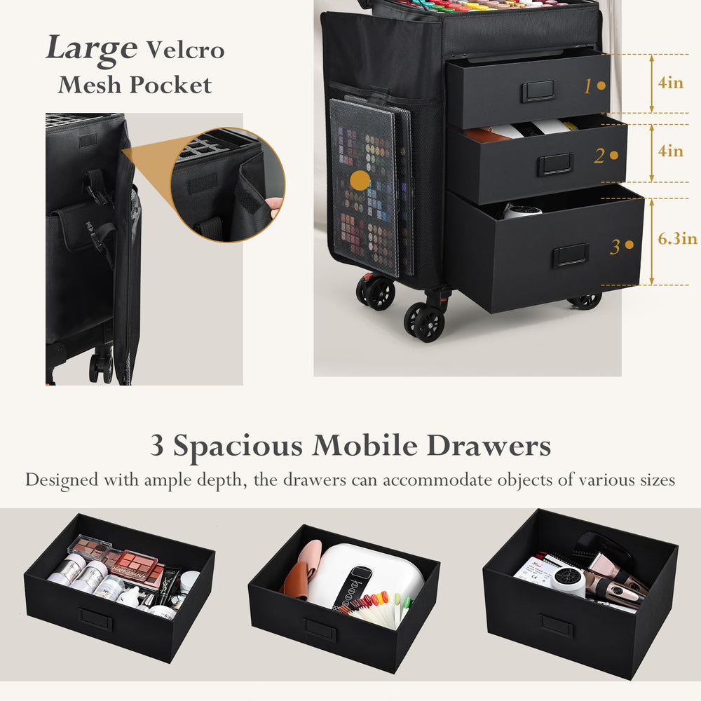 Poche accessoire sous couvercle Stagiant pour pinceaux et accessoires rapides.