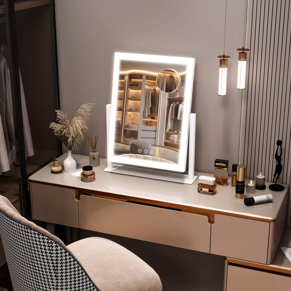 STAISE Miroir Hollywood au design glamour et fini élégant.