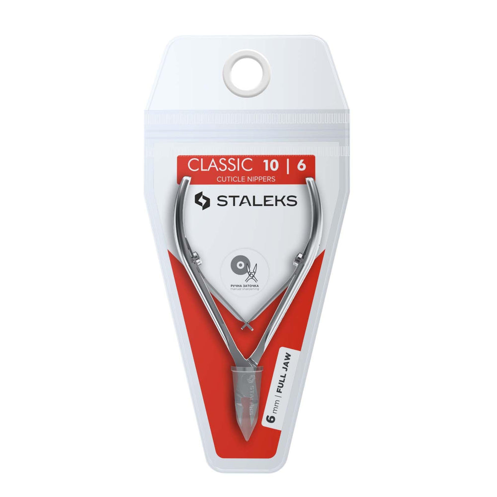 Staleks Classic Cuticle Nippers avec poignee ergonomique pour prise en main confortable.