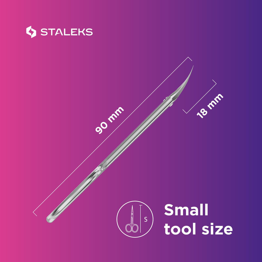 Staleks Pro ciseaux cuticule idéal pour une hygiène professionnelle et des finitions propres.