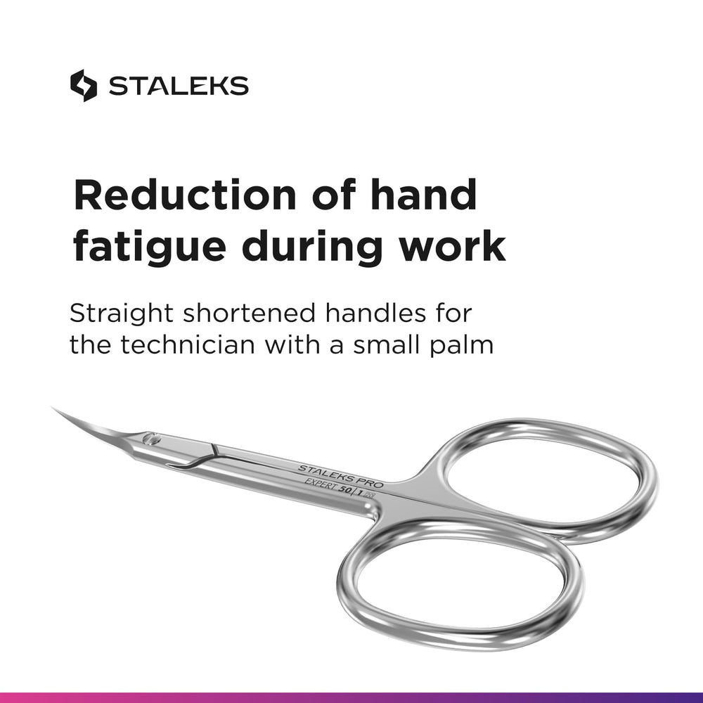 Staleks Pro ciseaux cuticule stérilisable, compatibles avec autoclave et chaleur sèche.