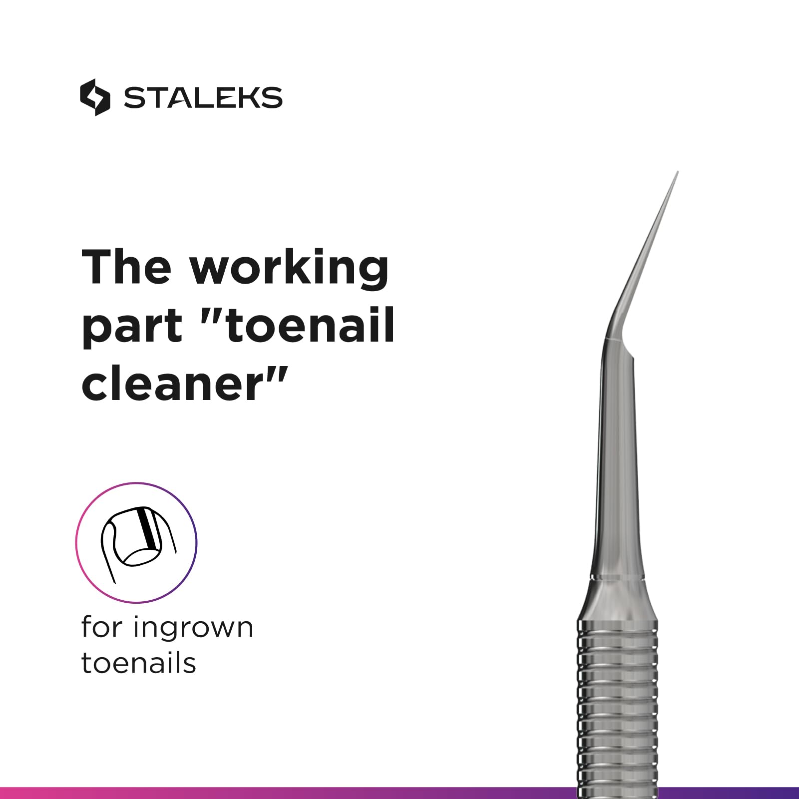 Staleks Pro Expert 20 curette pedicure facilite le nettoyage des zones difficiles
