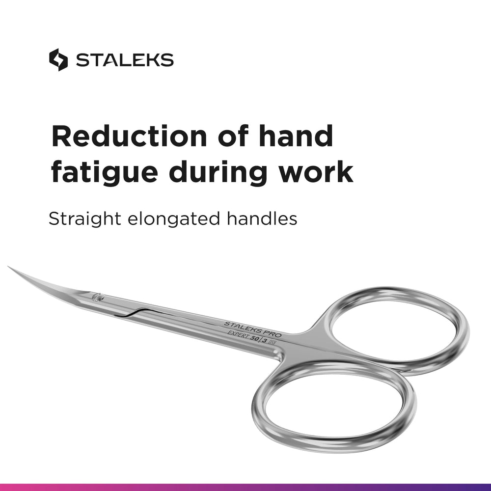 Staleks Pro Expert 50 Type 3 ciseaux-cuticule système boulon fiable évitant le desserrage