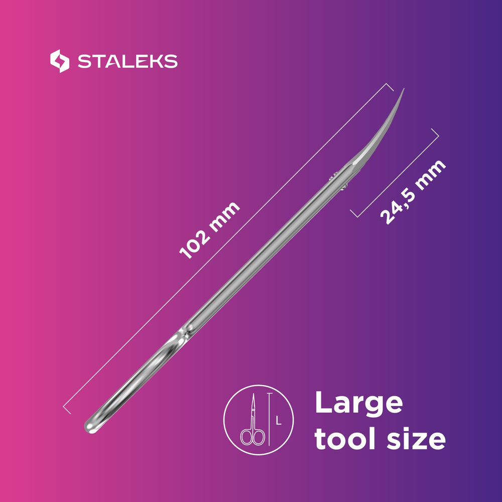 Staleks Pro Expert 50 Type 3 ciseaux-cuticule usage quotidien dans sac ou trousse