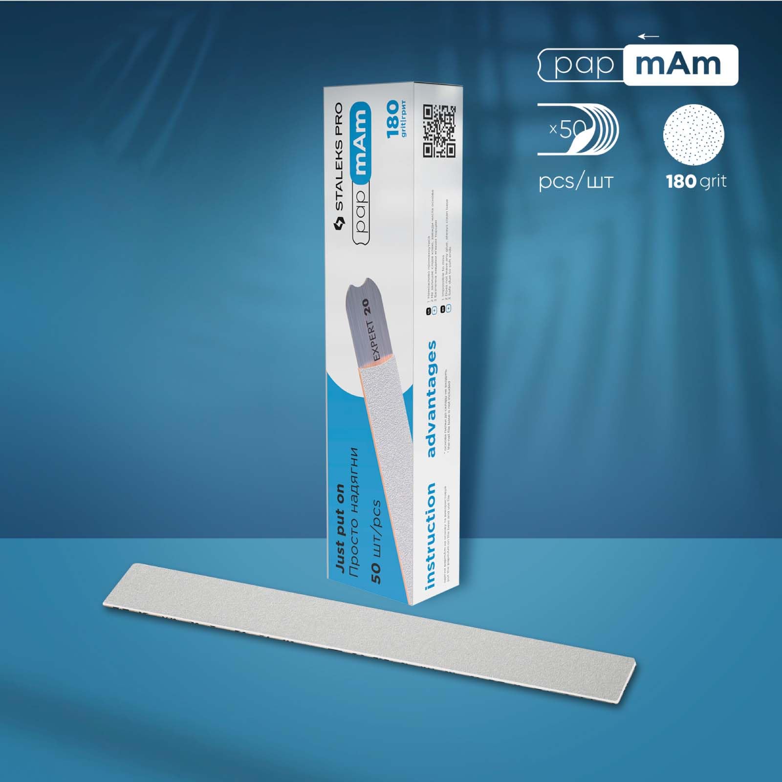Staleks Pro papmam Expert22 – abrasive blanc 180 grain, durabilité et performance.