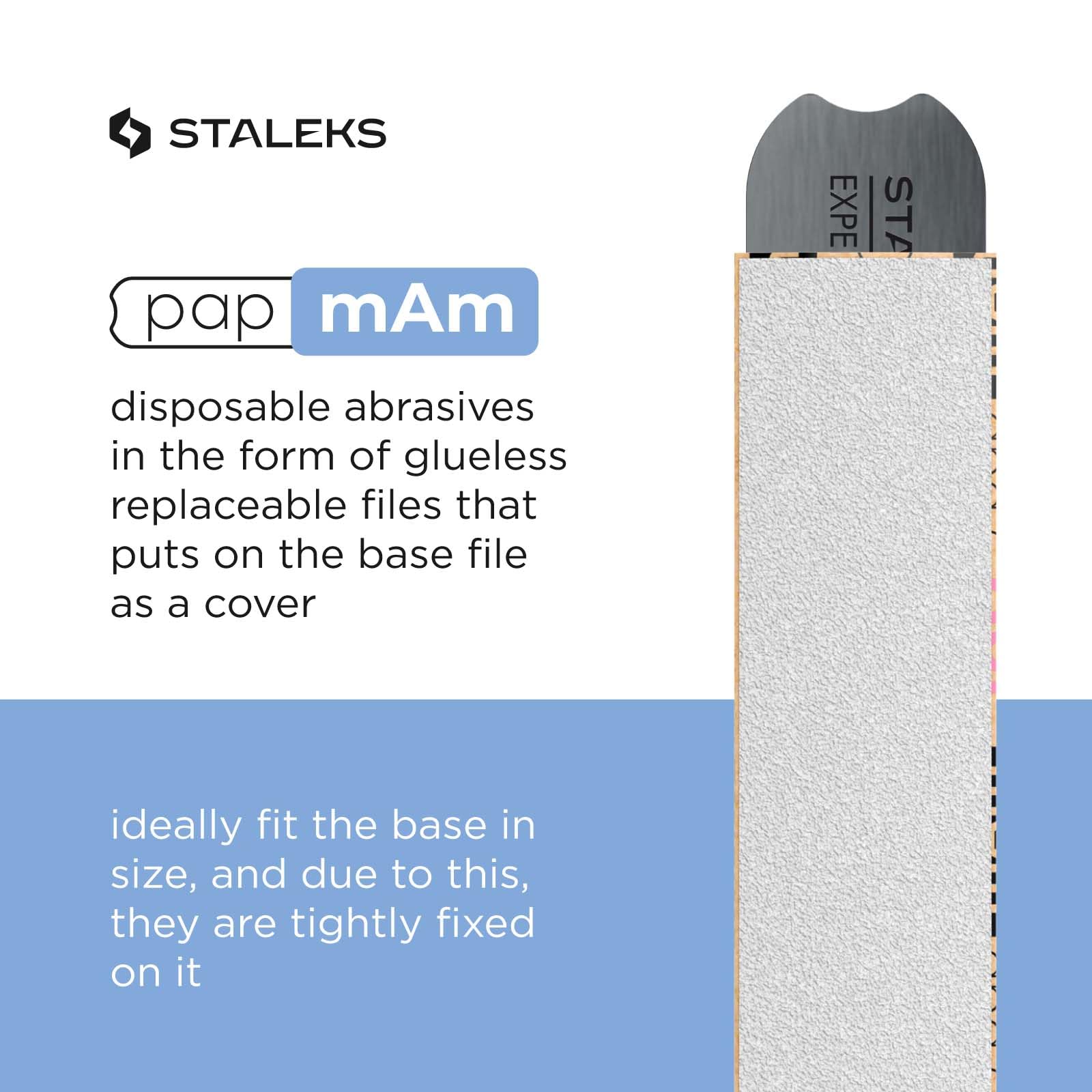 Staleks Pro papmam Expert22 – bords doux en papier écologique pour sécurité.