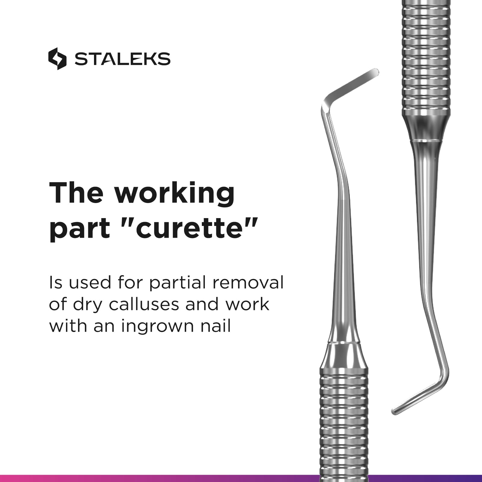 Curette Staleks Pro – stérilisation autoclave et hygiène assurée.
