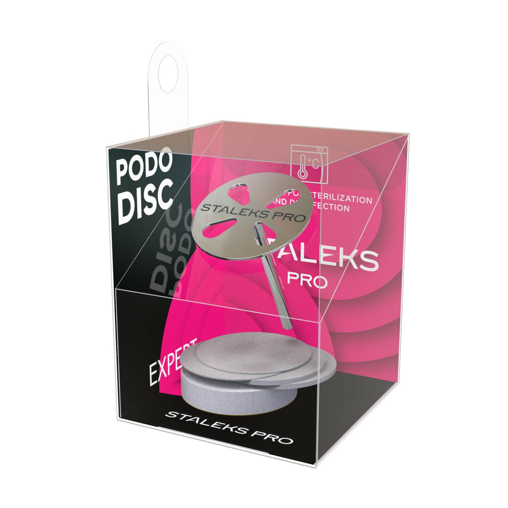 Staleks Pro Pododisc avec fichiers jetables pour pédicure propre et efficace.
