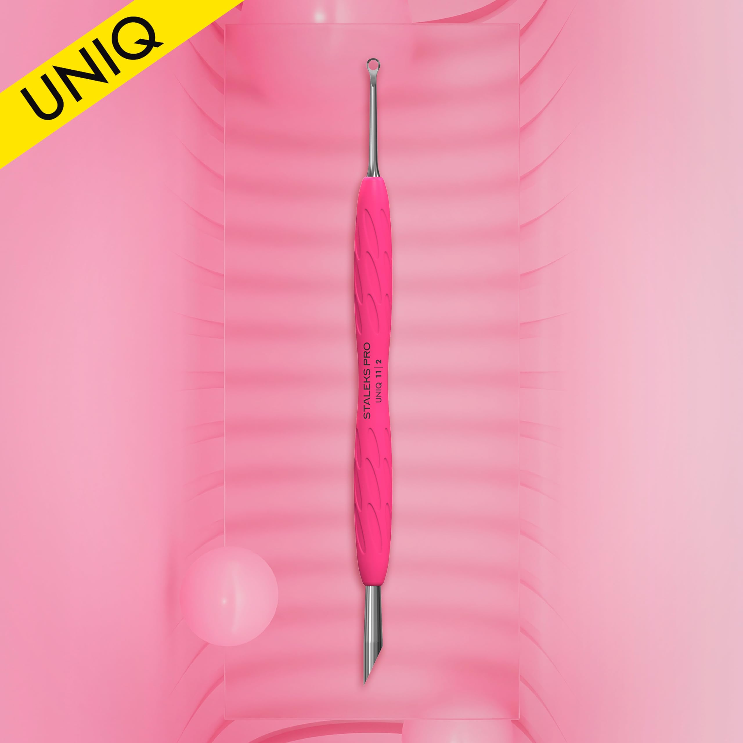 Staleks Pro uniq11 type2, poussoir boucle: élimination douce des cuticules indésirables.