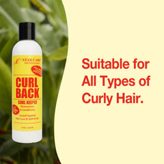 STAR CARE Curl Back glycérine pour une douceur durable des cheveux bouclés.