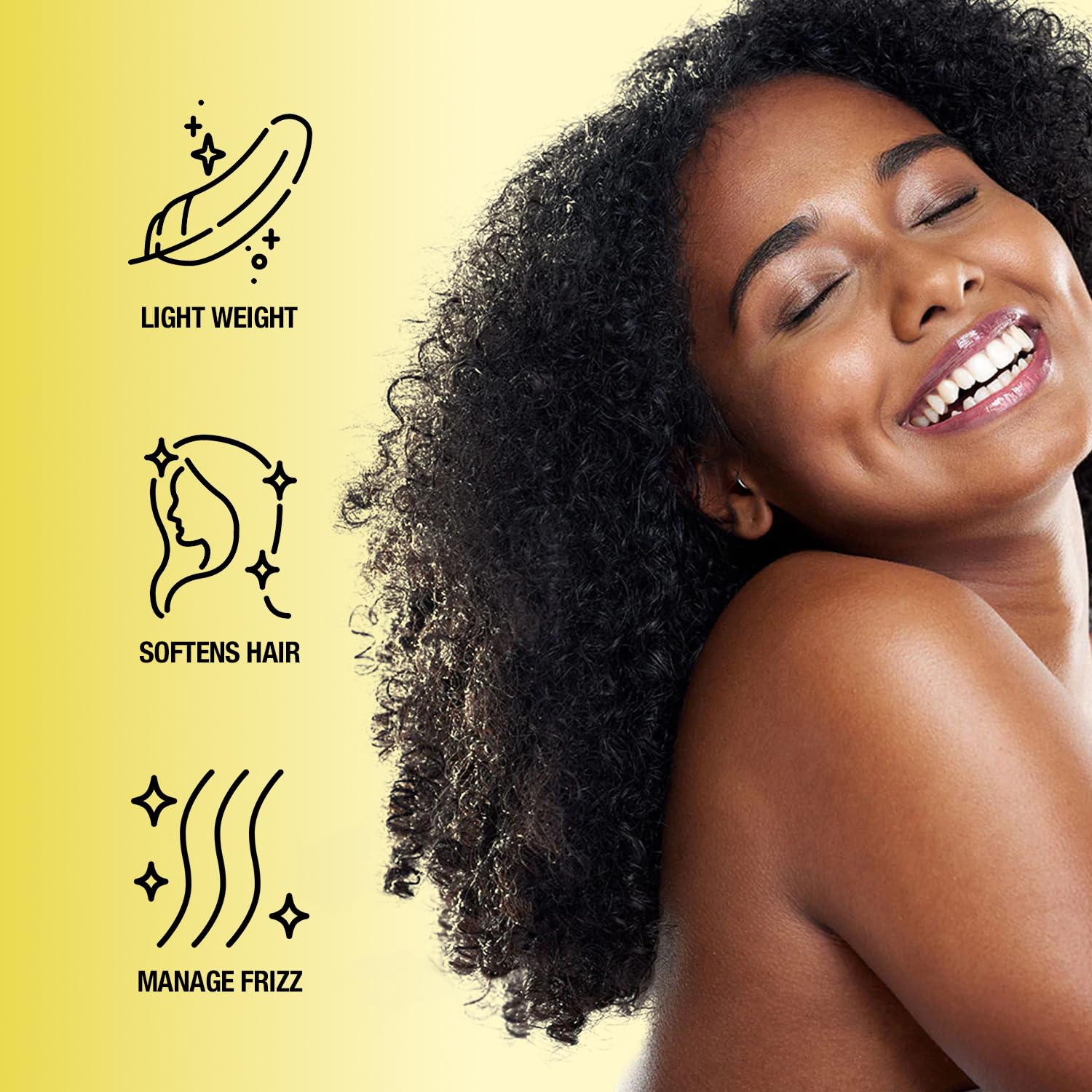 STAR CARE Curl Back réduit la sécheresse et les frisottis au quotidien.