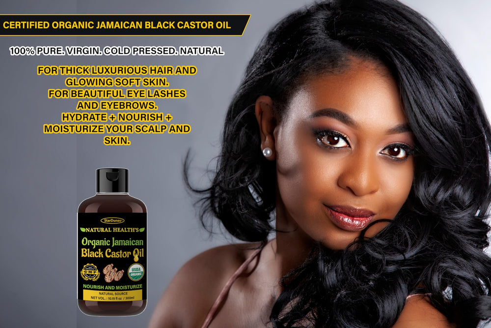 StarDunes Massage du cuir chevelu, huile noire facilitant l’absorption et le soin.