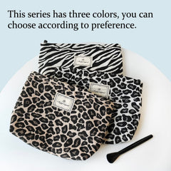 STARDW organisateur cosmétiques leopard brun, rangement élégant pour vos produits essentiels.