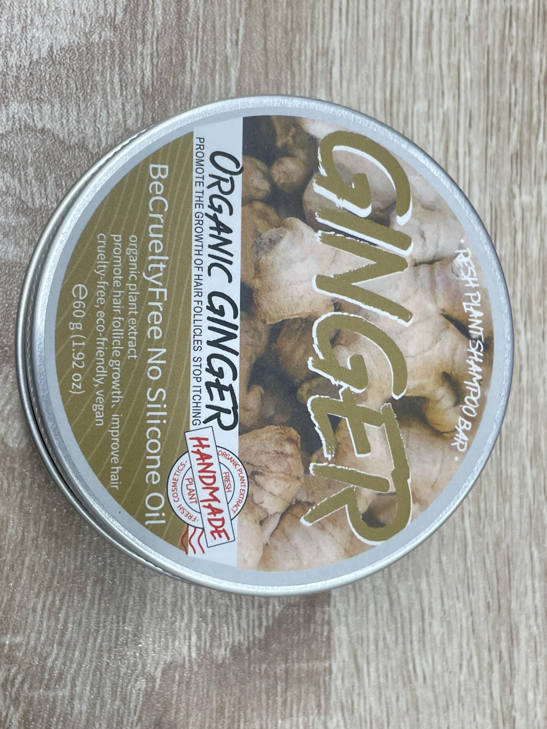 Starhig barre shampoing gingembre parfum léger et revitalisant pour les sens.