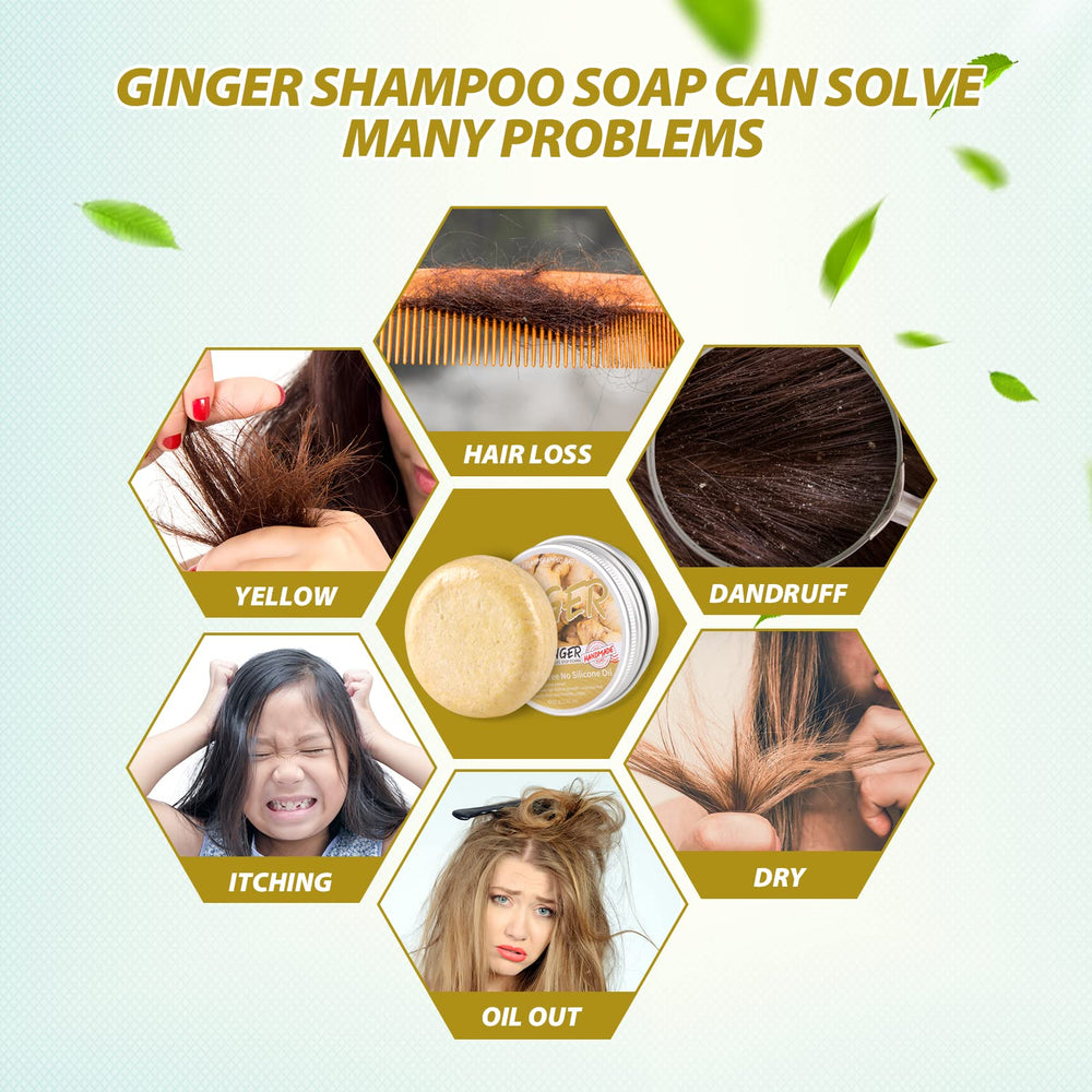 Starhig barre shampoing gingembre formule douce adaptée à toute la famille.