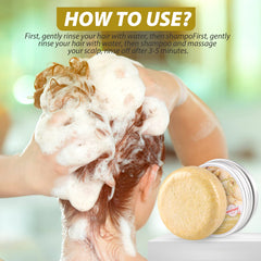 Starhig barre shampoing gingembre texture soyeuse pour un soin agréable et doux.