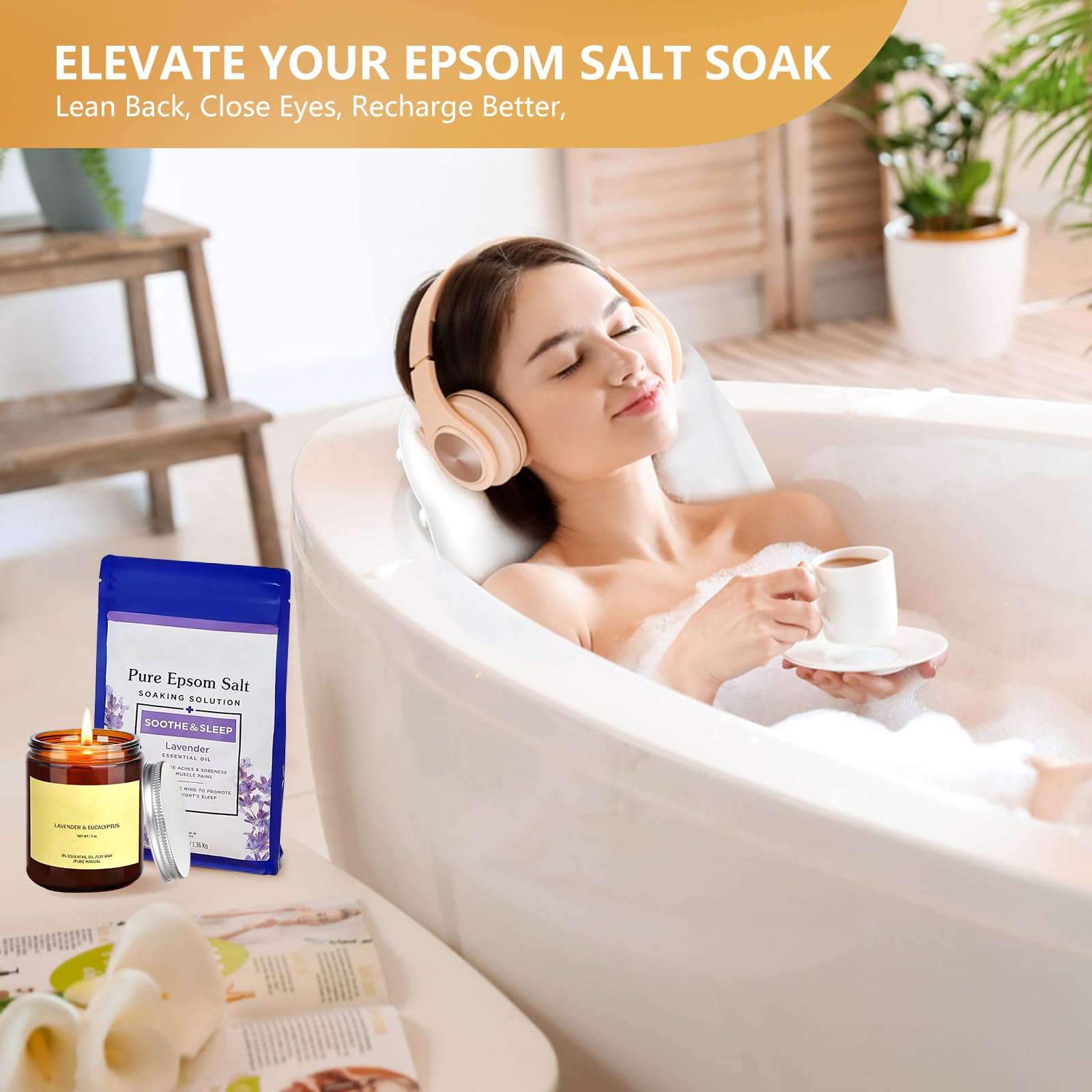 Starotatess cadeau spa: coussin bain silicone idéale pour femmes et parents.