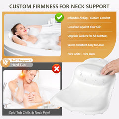 Starotatess coussin bain silicone avec ventouses antidérapantes pour une stabilité fiable.