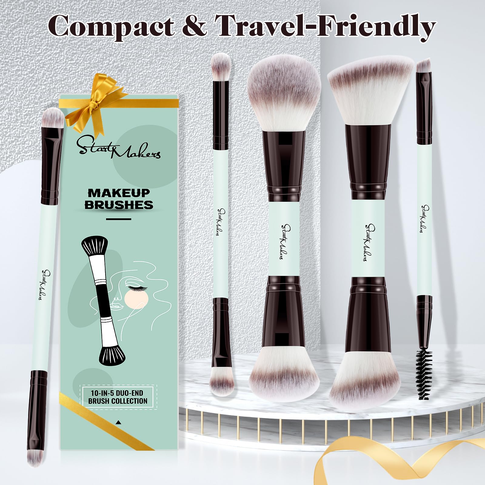 Nettoyage facile START MAKERS pinceaux pour routine pratique.