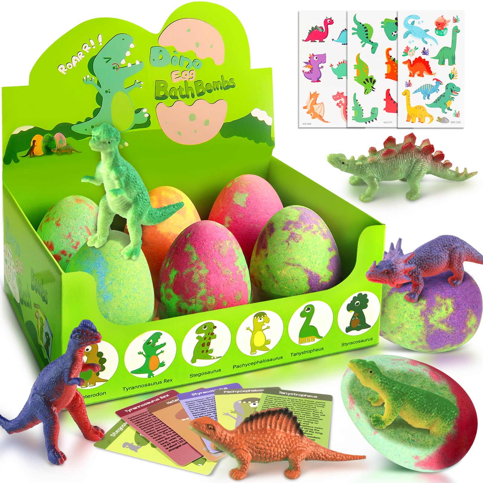 STARYAR boules bain œufs dinosaure XXL avec surprise intégrée pour enfant