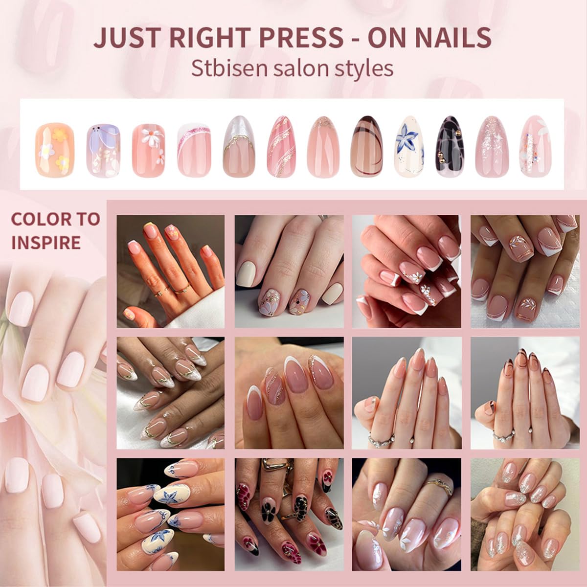 Colle ongles réutilisable STBISEN prolonge la tenue selon usage