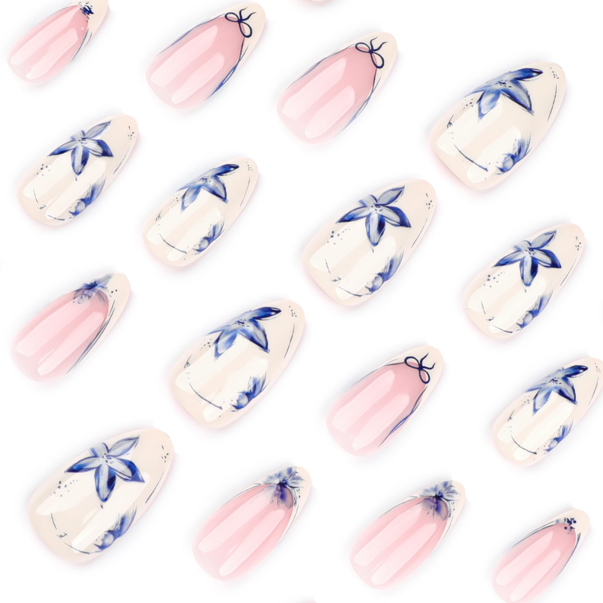 Motif fleurs bleues STBISEN complète n’importe quelle tenue