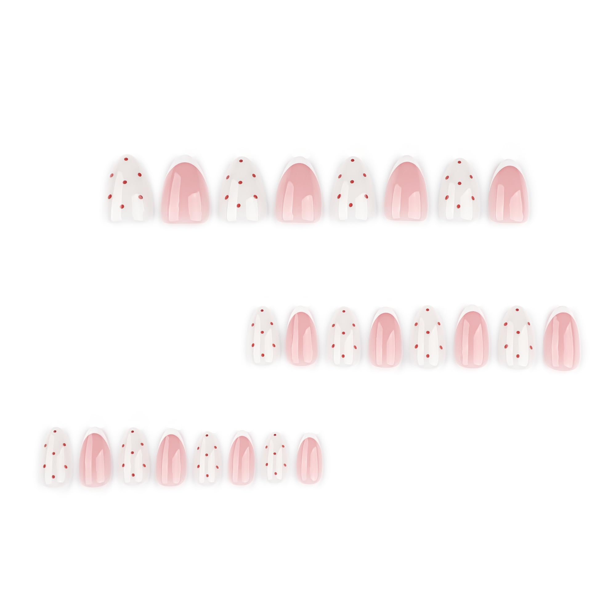 Détail rond brun sur les ongles Stbisen pour un accent élégant.