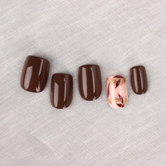 Ongles Stbisen court carré en gel doux avec fini naturel