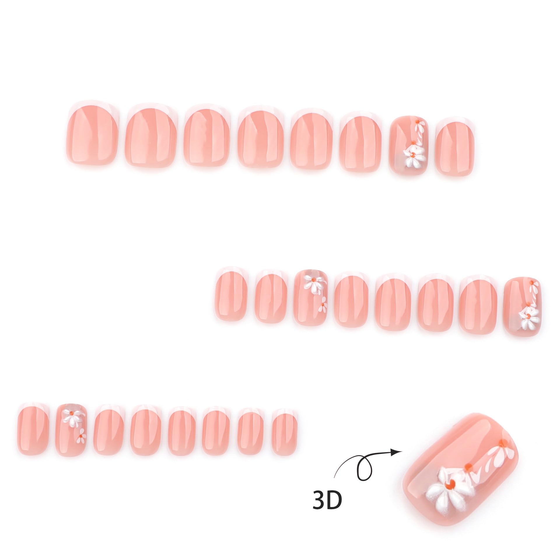 Ongles avec pointe française blanche, look chic et soigné.