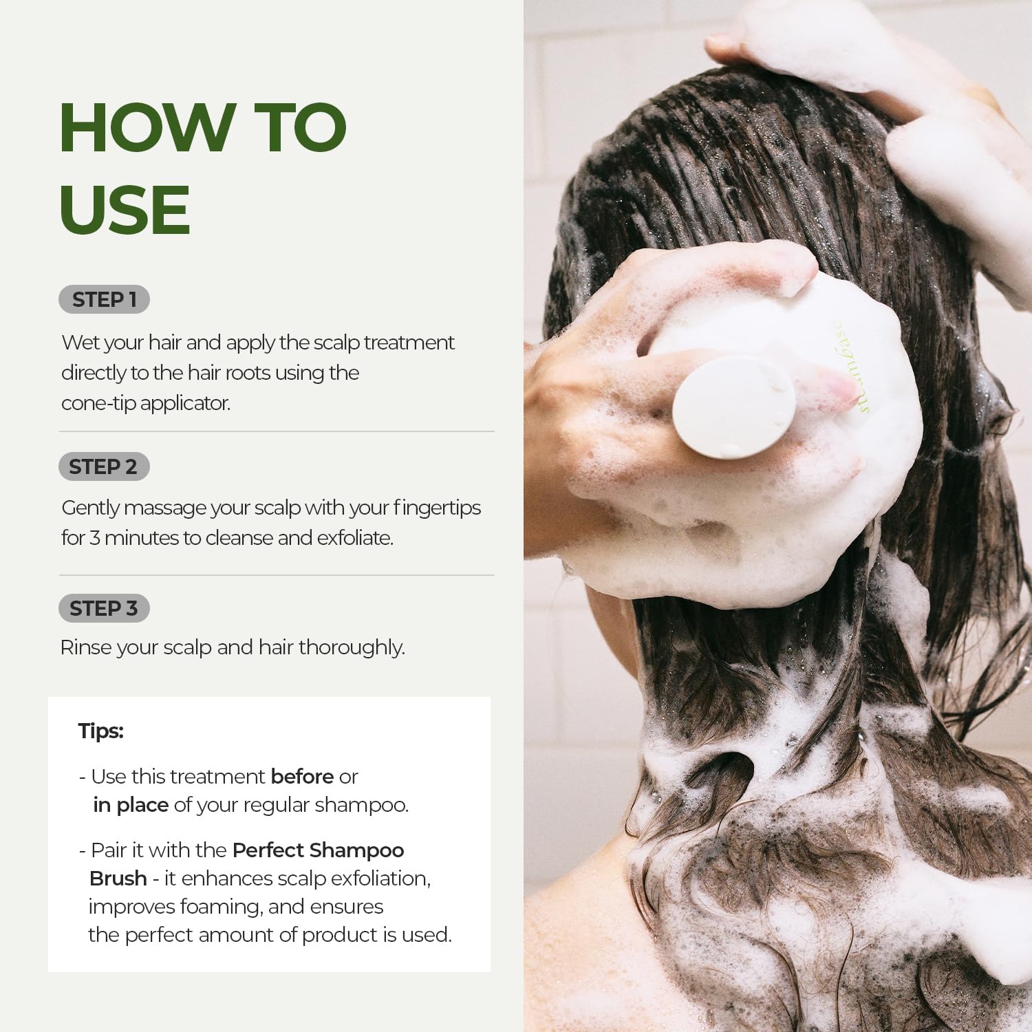 STEAMBASE Tea Tree Scalp Water Scaler, format voyage pratique pour soins capillaires en déplacement.