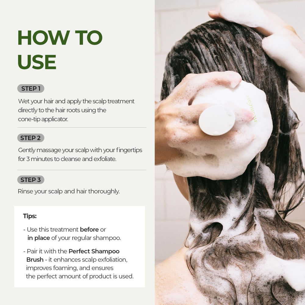 STEAMBASE Tea Tree Scalp Water Scaler, format voyage pratique pour soins capillaires en déplacement.