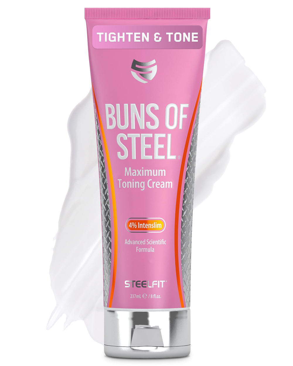 SteelFit Buns of Steel – crème tonification fessier, peau visuellement plus ferme après application.