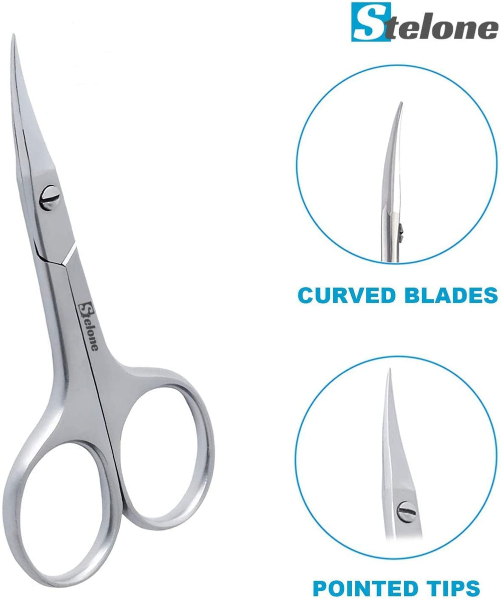 Stelone ciseaux cils faux, modelage précis des extensions naturelles.