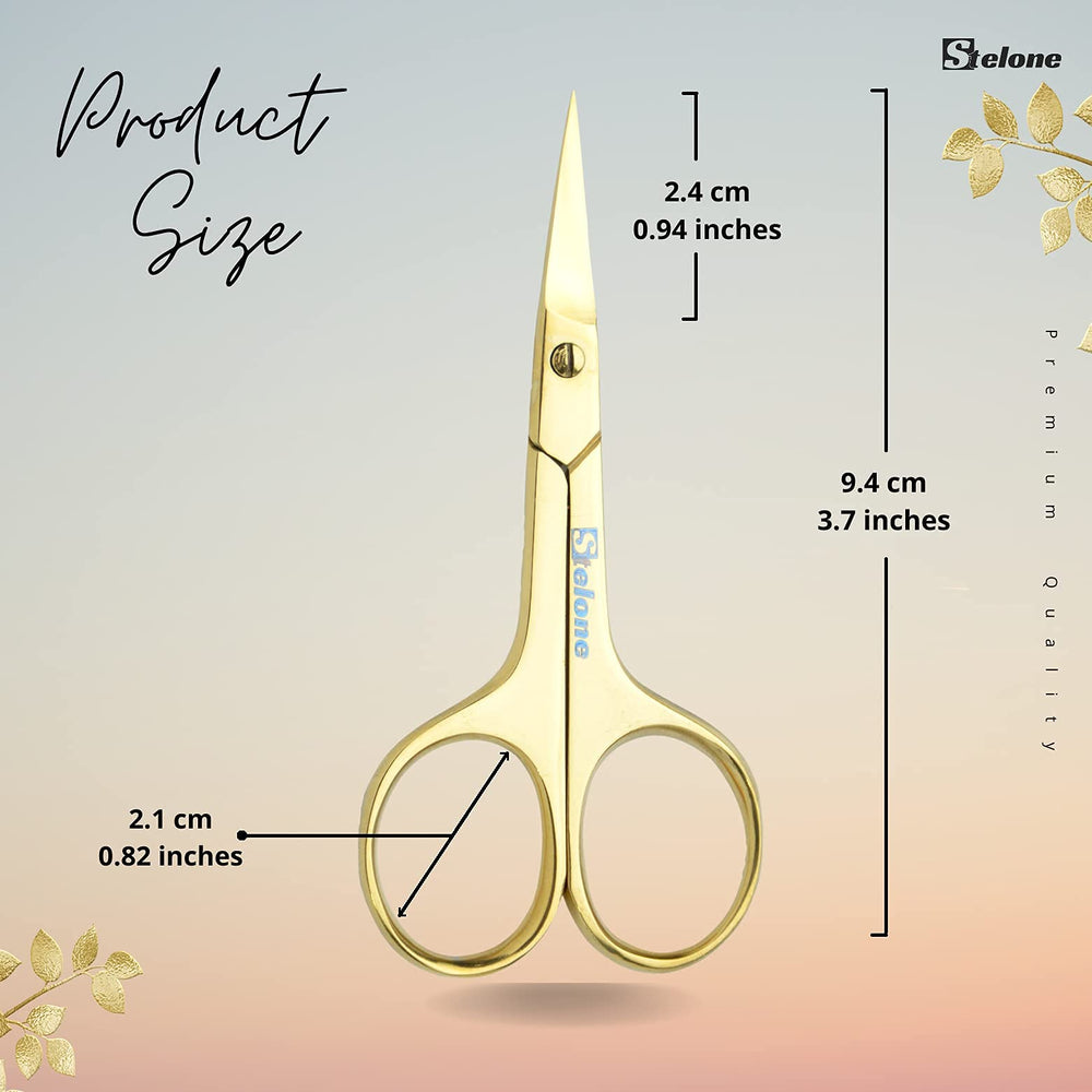 Stelone ciseaux polyvalents pour sourcils et poils du visage, usage quotidien.