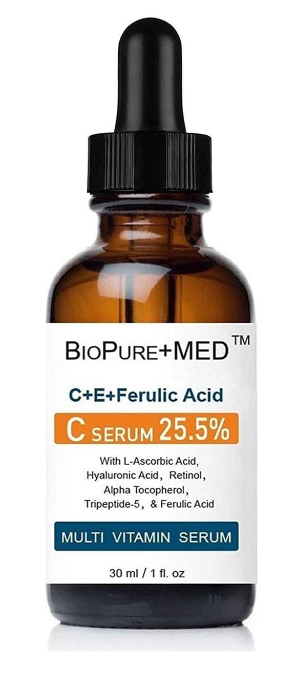 BioPureMED par STEMBOTANY, bouteille sérum visage, hydratation légère et éclat.