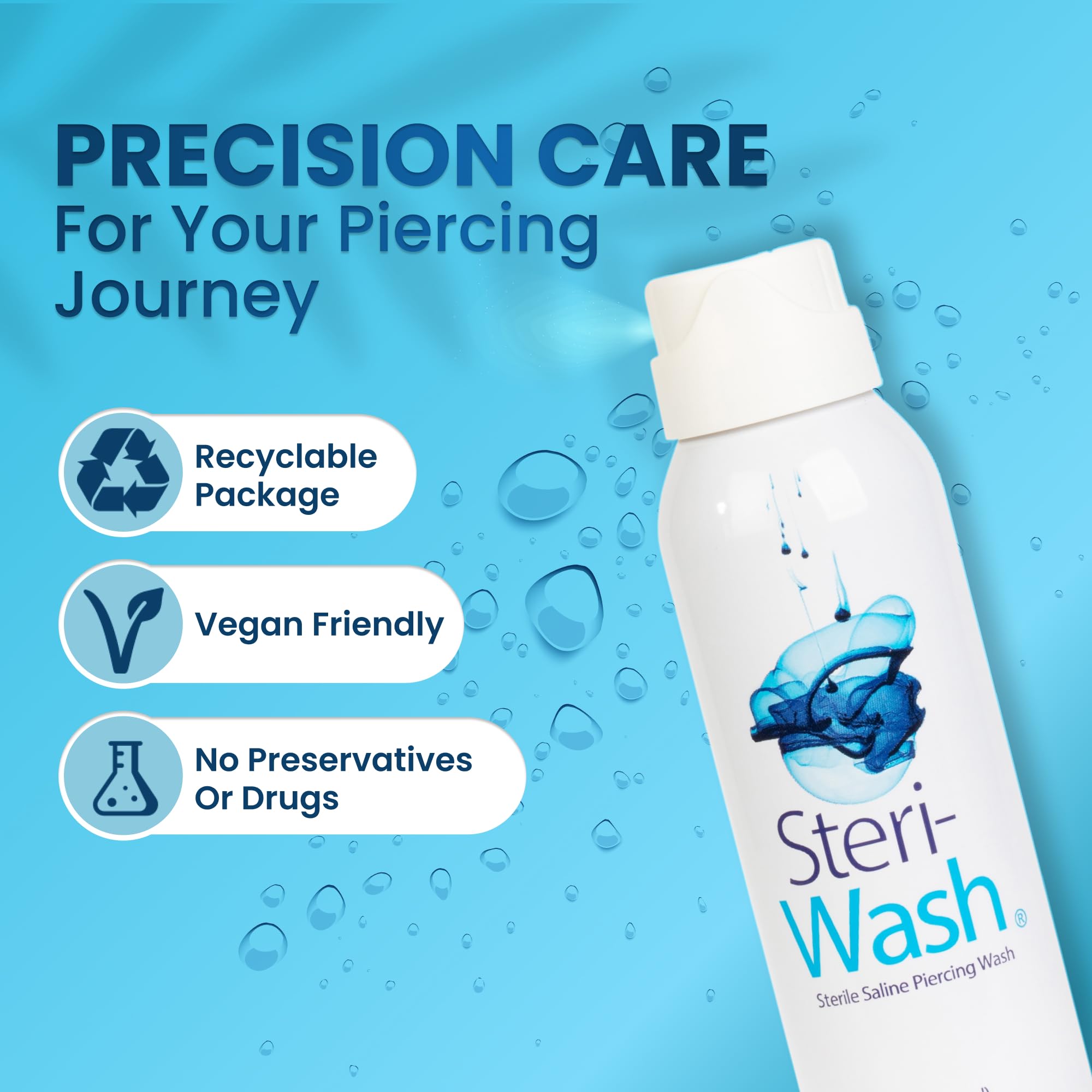 Steri-Wash formule vegan sans conservateurs pour soin naturel
