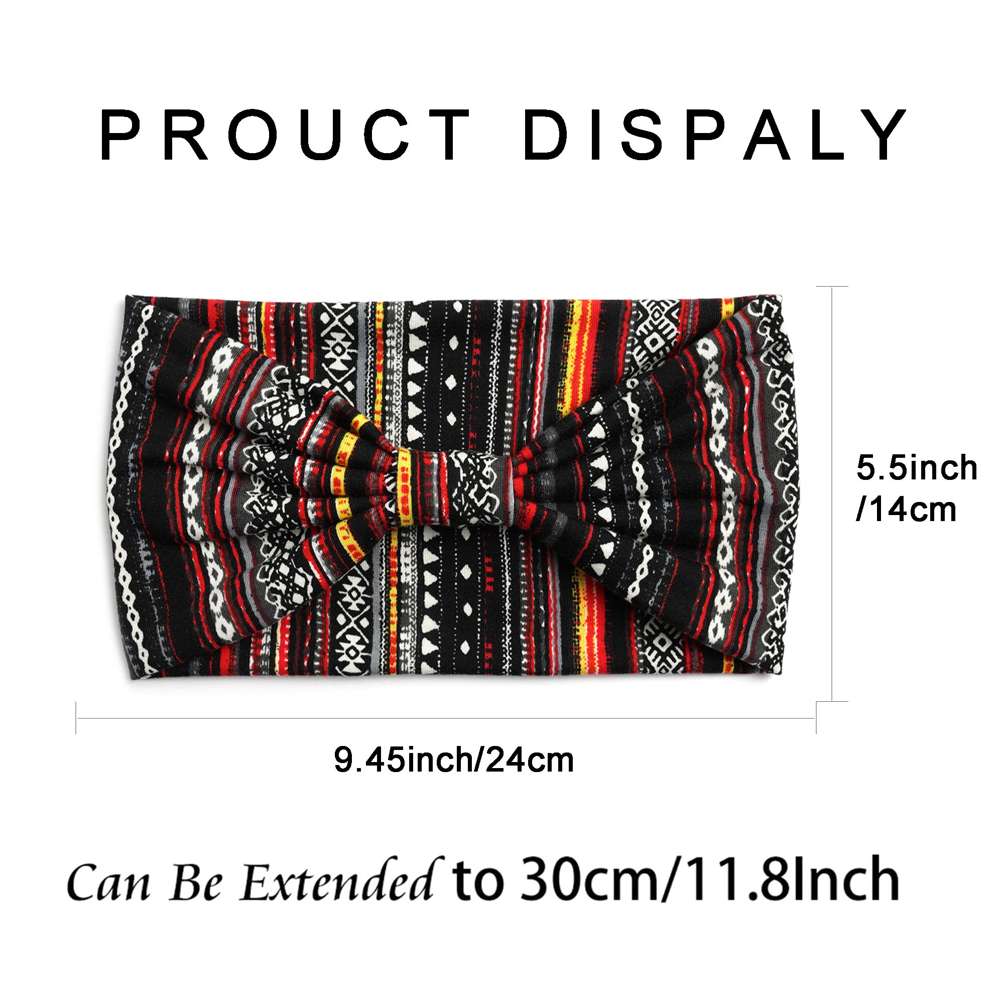 STGDAK bandeau boho noué; maintien élégant pendant l'entraînement.
