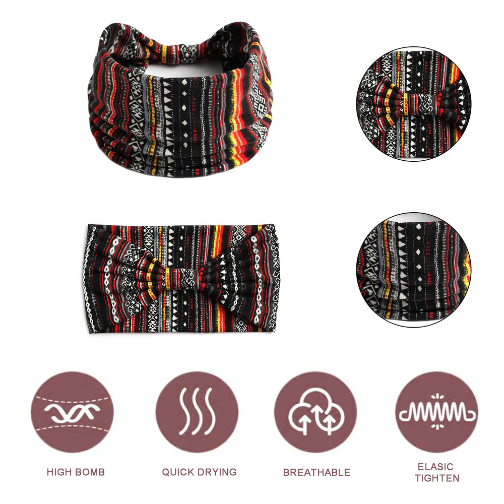 STGDAK bandeau élastique 4 pièces; polyvalent pour toutes les tenues.