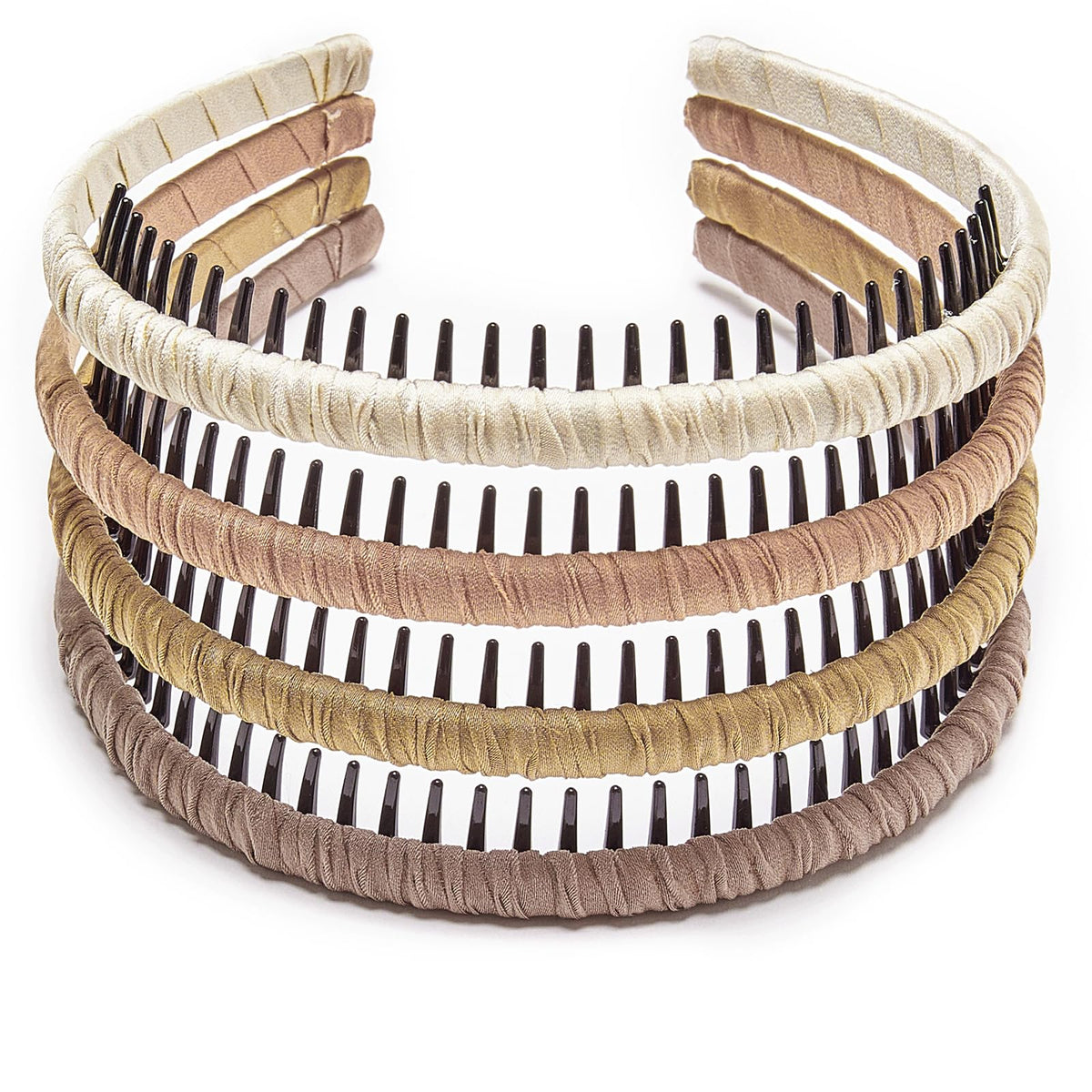 STHUAHE bandeau cheveux dents en résine multicolores pour fixer les mèches en douceur.